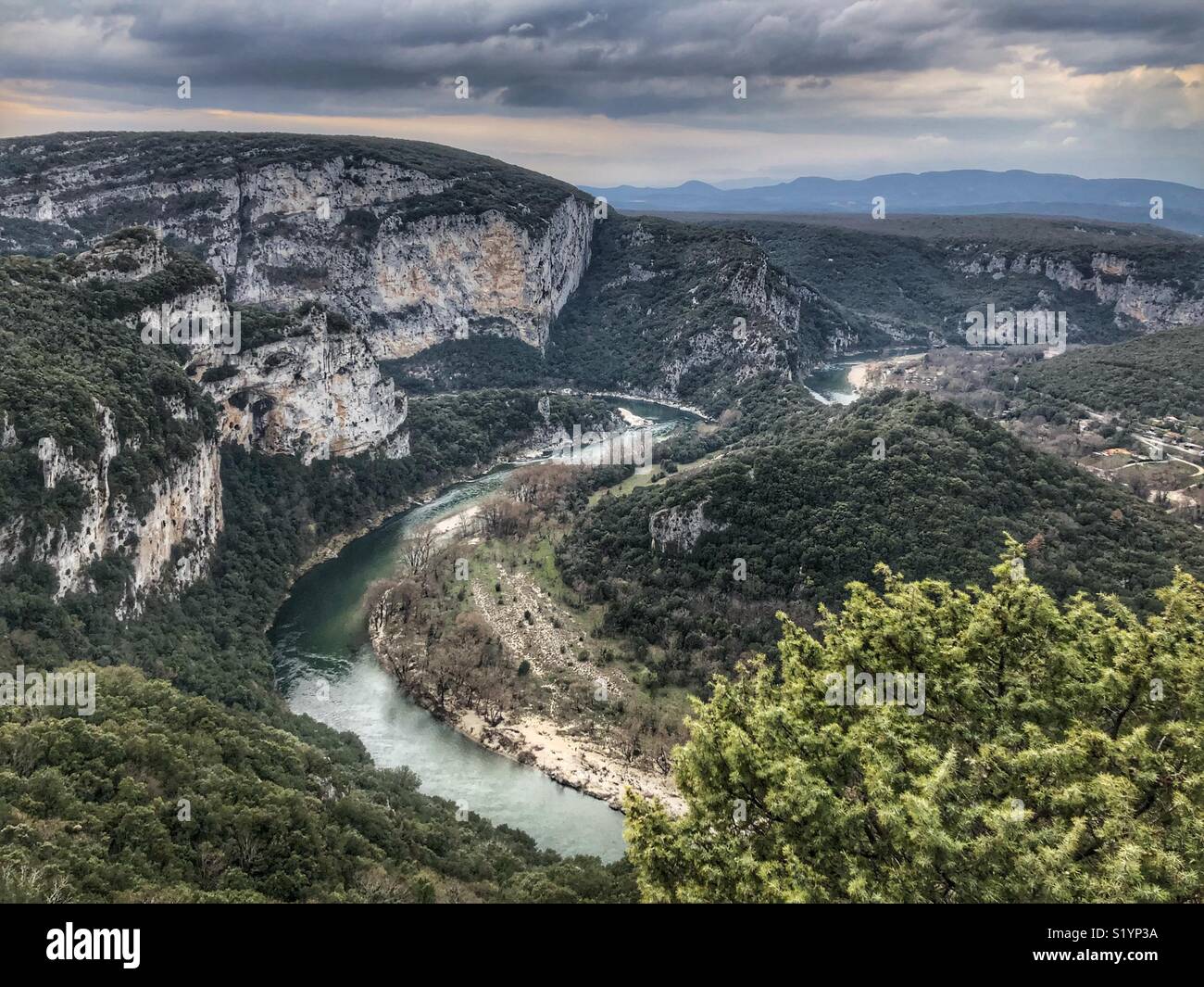 Ardeche gorge Francia Foto Stock