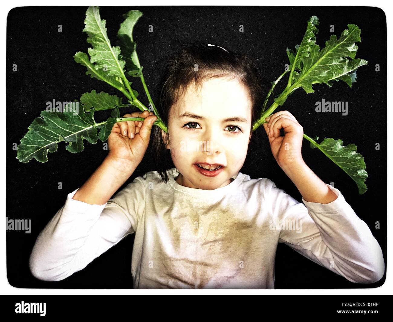 Broccoli orecchie - Immagine stock catturata con smartphone