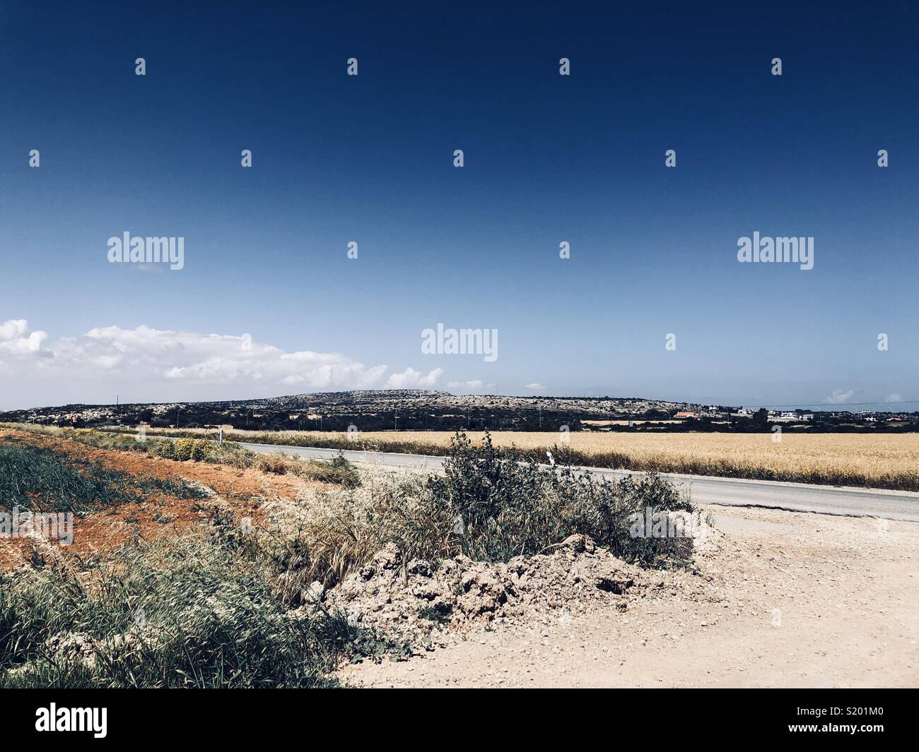 Uno splendido scenario in Cipro - Immagine stock catturata con smartphone