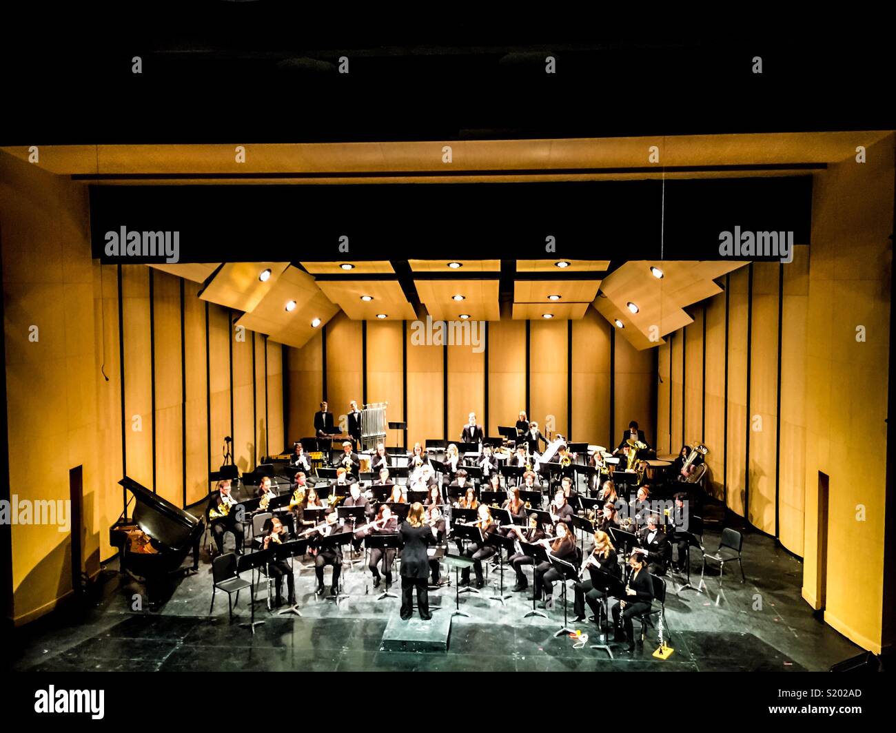 I giovani della fascia di università Foto Stock