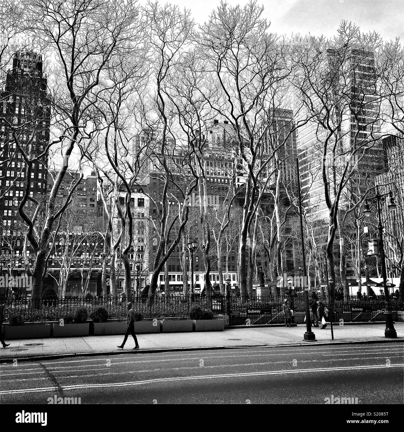 Bryant Park di New York Foto Stock