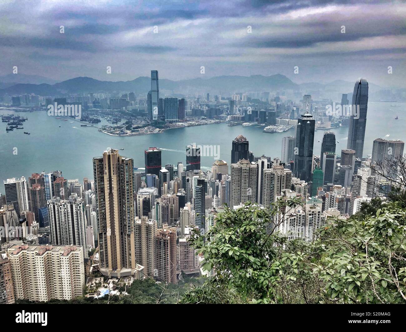 Vista del Porto Victoria. - Immagine stock catturata con smartphone