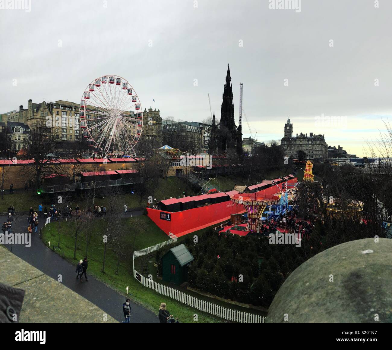 Edinburgh mercatino di Natale Foto Stock