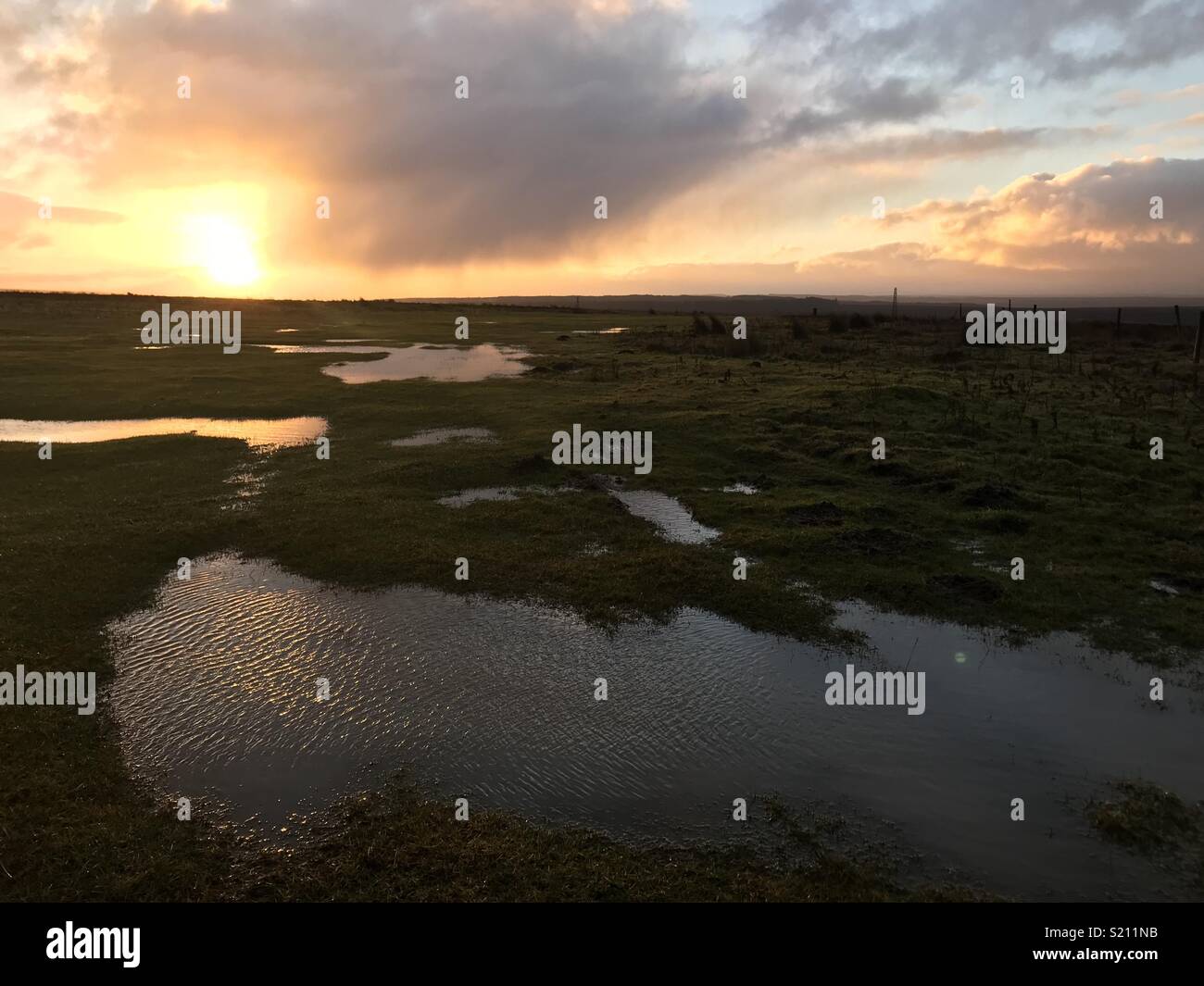 North Yorkshire Moors tramonto Foto Stock
