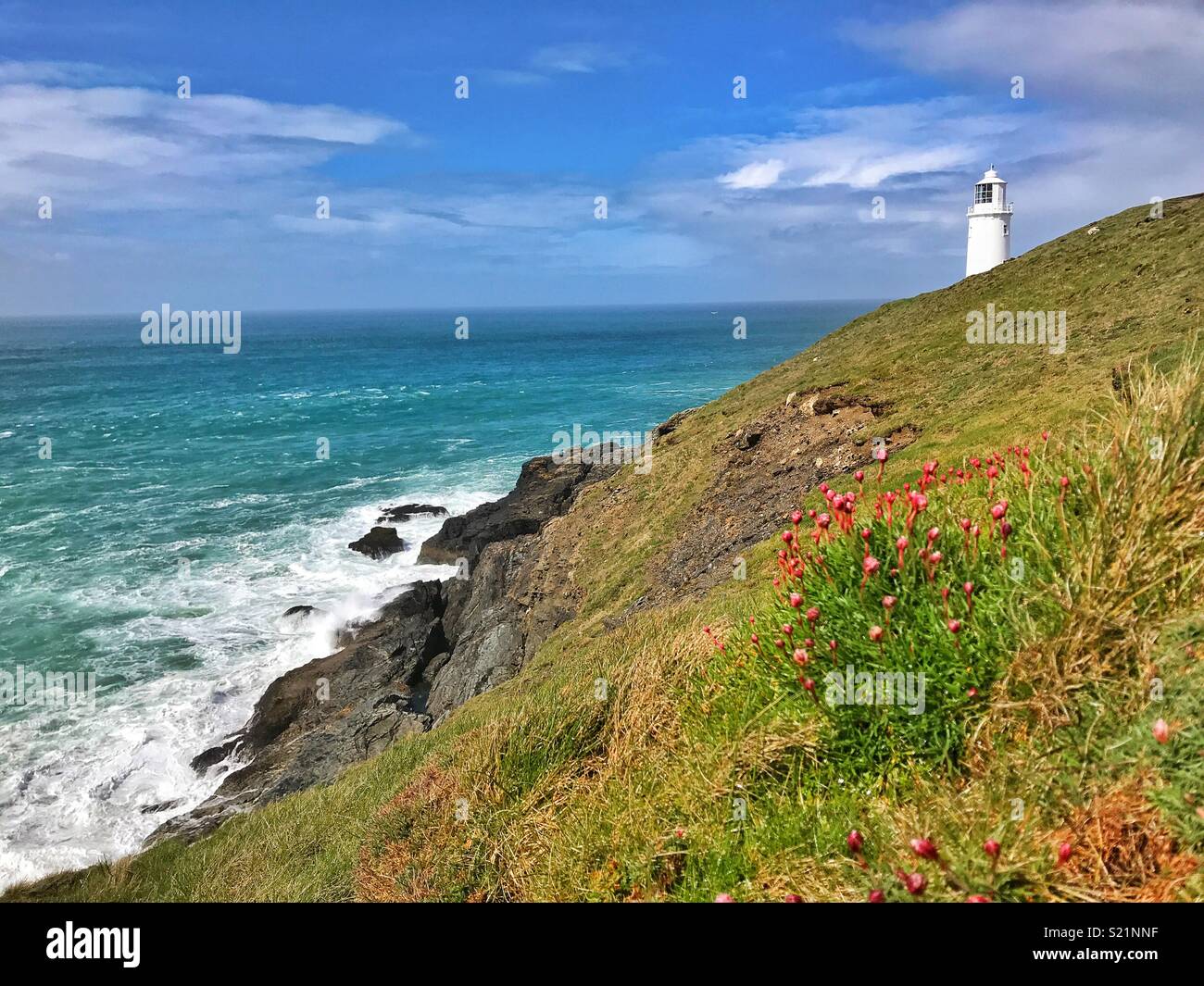 Trevose Trevose head lighthouse Foto Stock