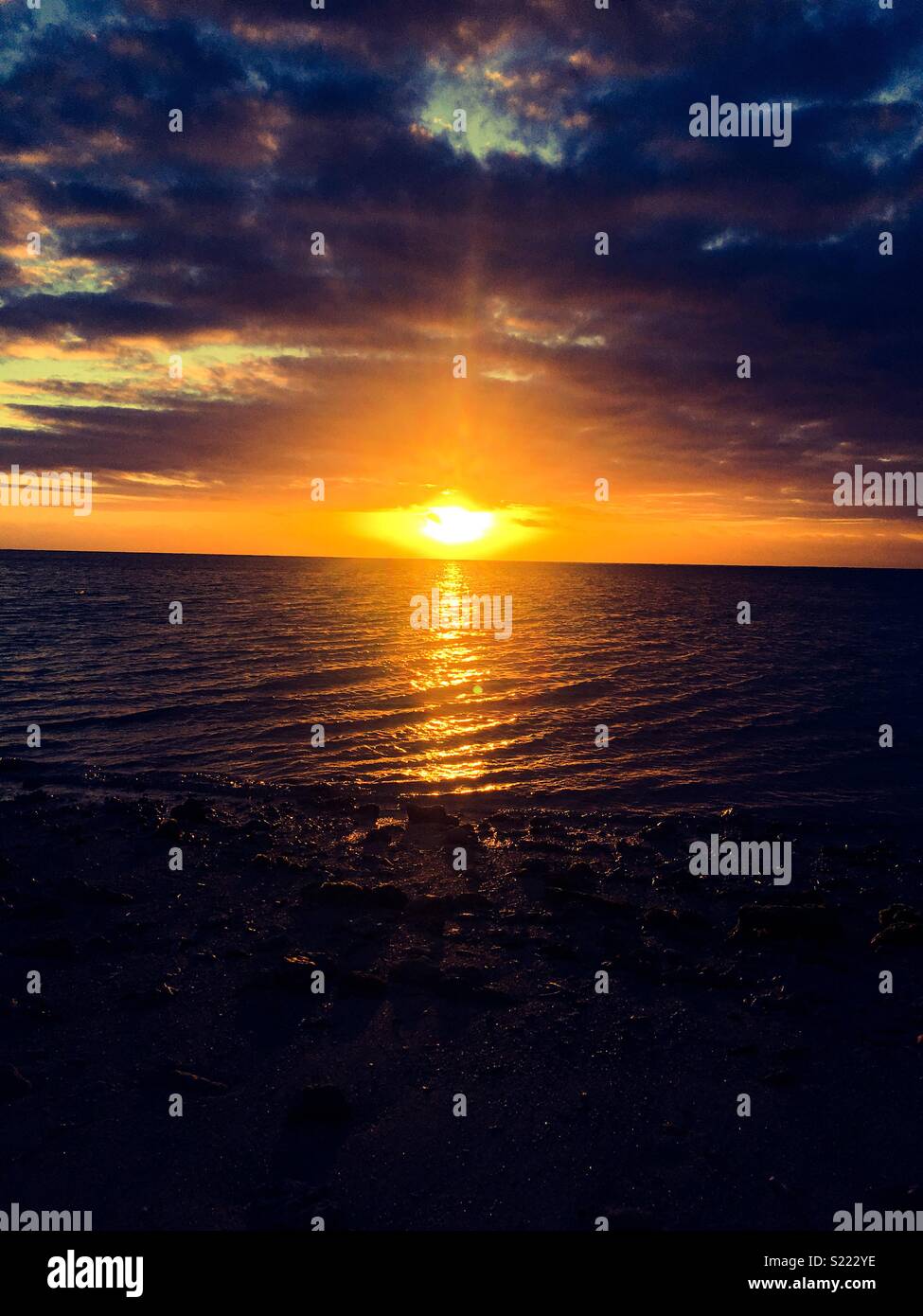 Bel tramonto Foto Stock