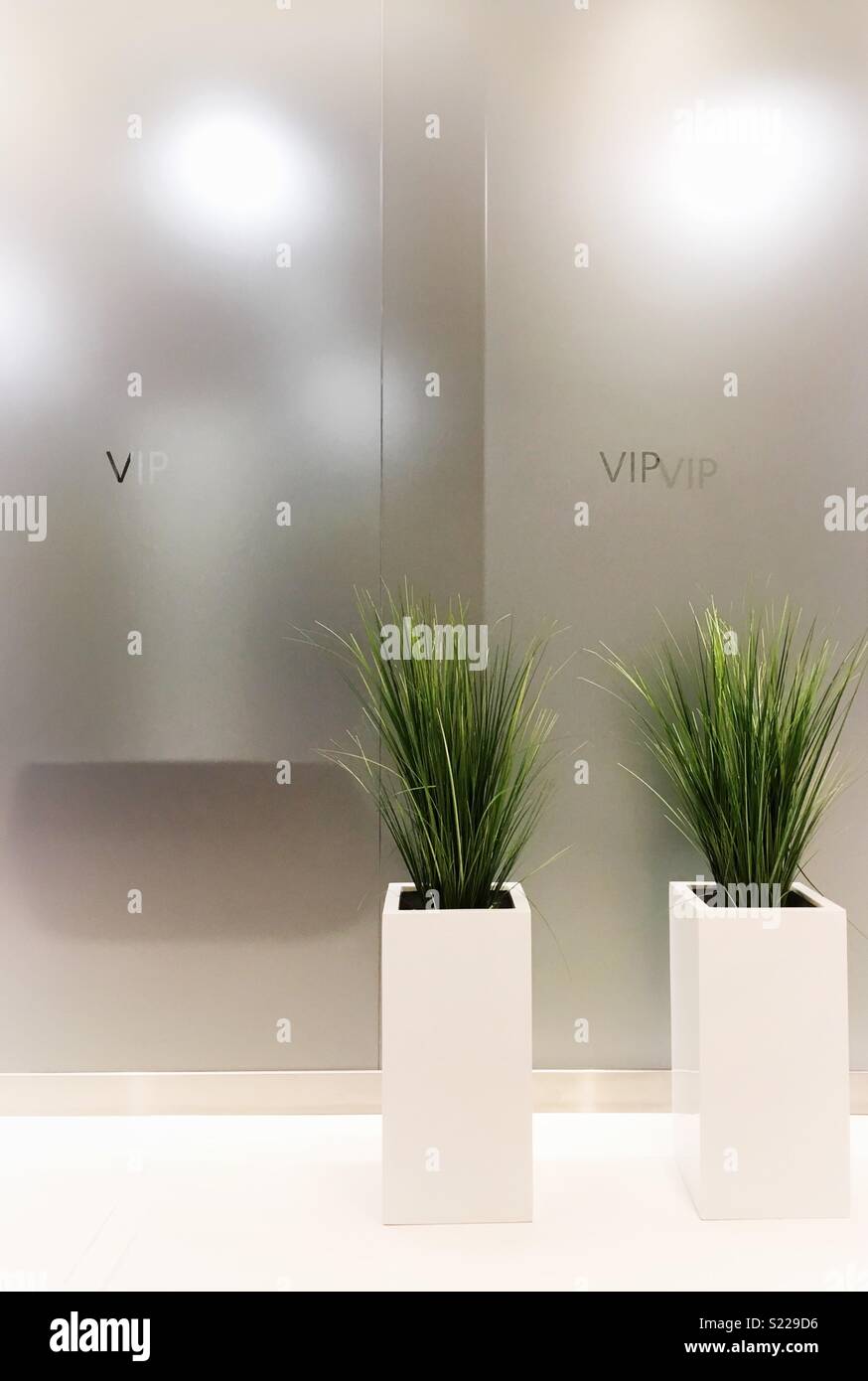 Sala VIP in stile minimalista Foto Stock