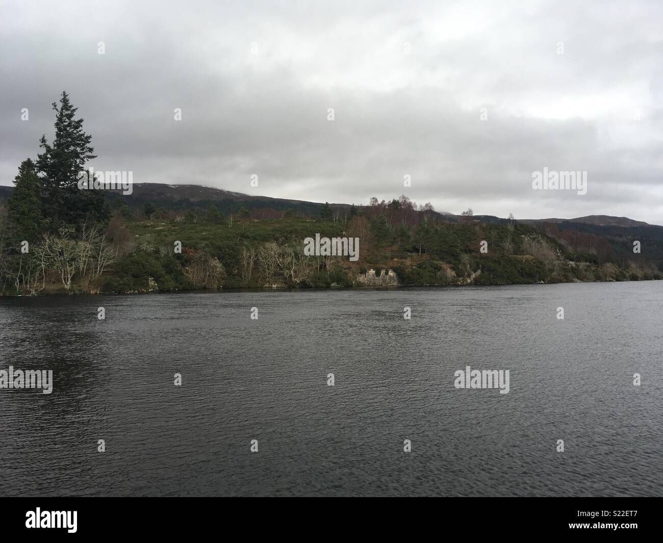 Lago scozzese Foto Stock