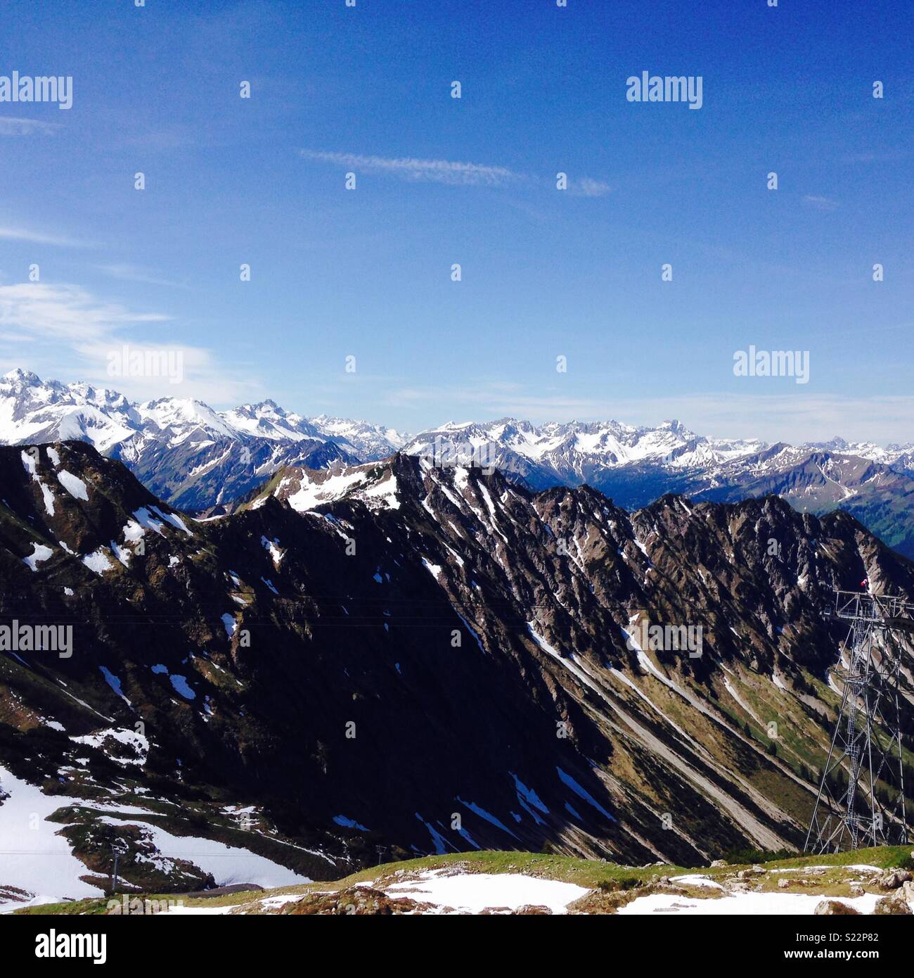 Alpi tedesche in estate Foto Stock
