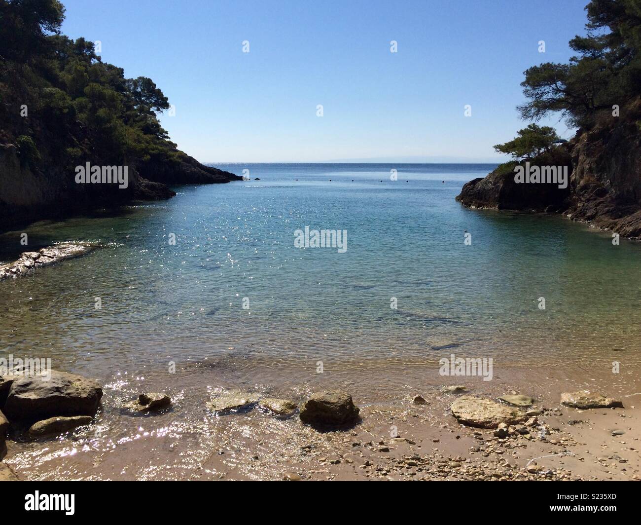 Cala Matano, San Domino, Isole Tremiti, Italia Foto stock - Alamy