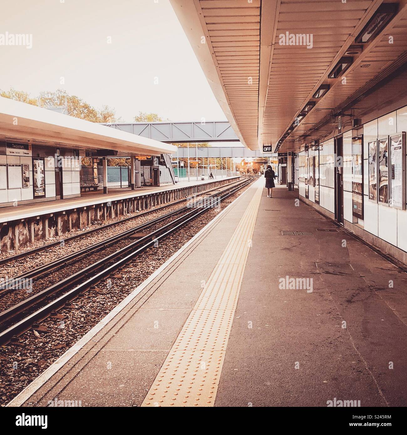 La mattina presto i pendolari Foto Stock