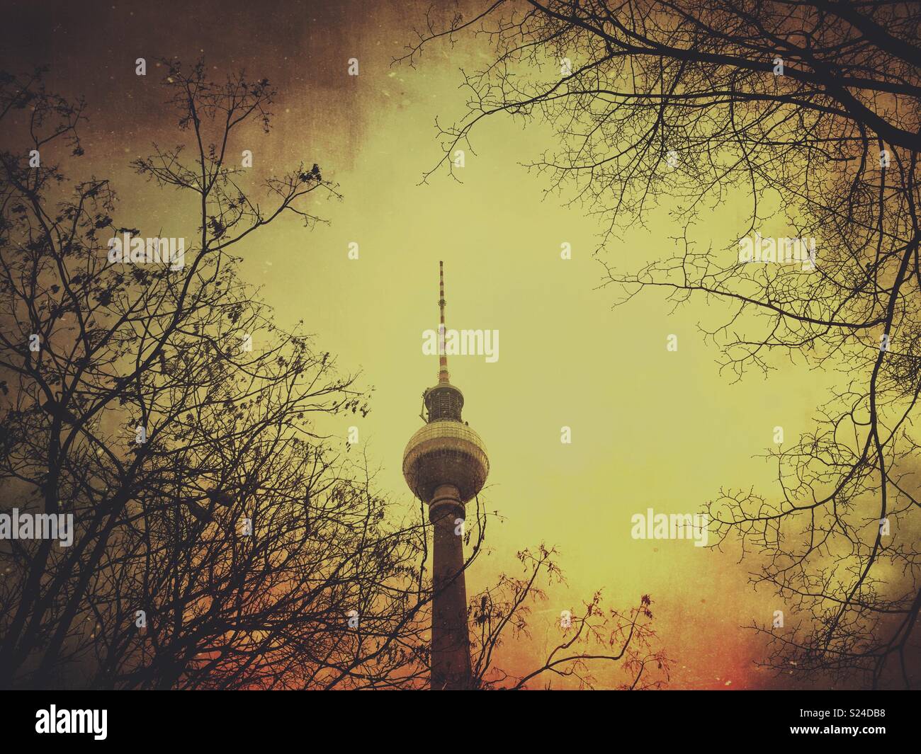 La torre della televisione Berlino Germania Foto Stock