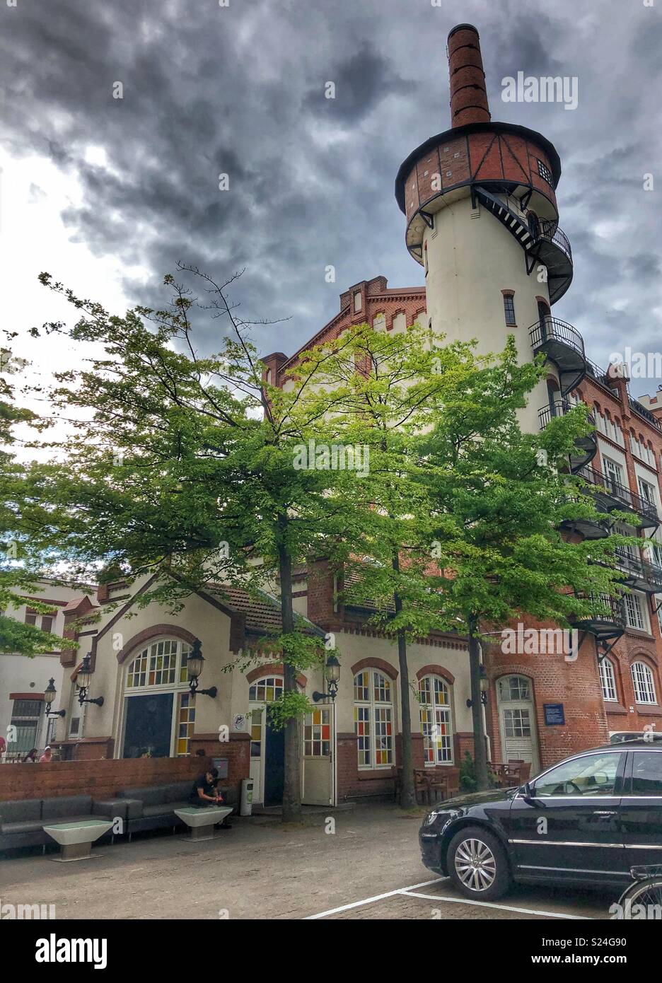 Unesco World Heritage Site in Amburgo, Germania. - Immagine stock catturata con smartphone