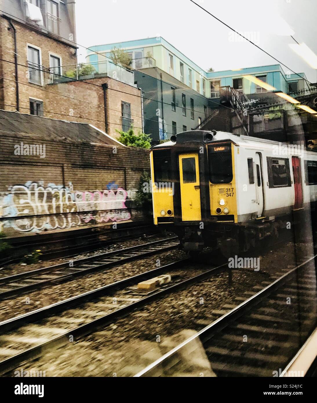 Treno per Londra Foto Stock