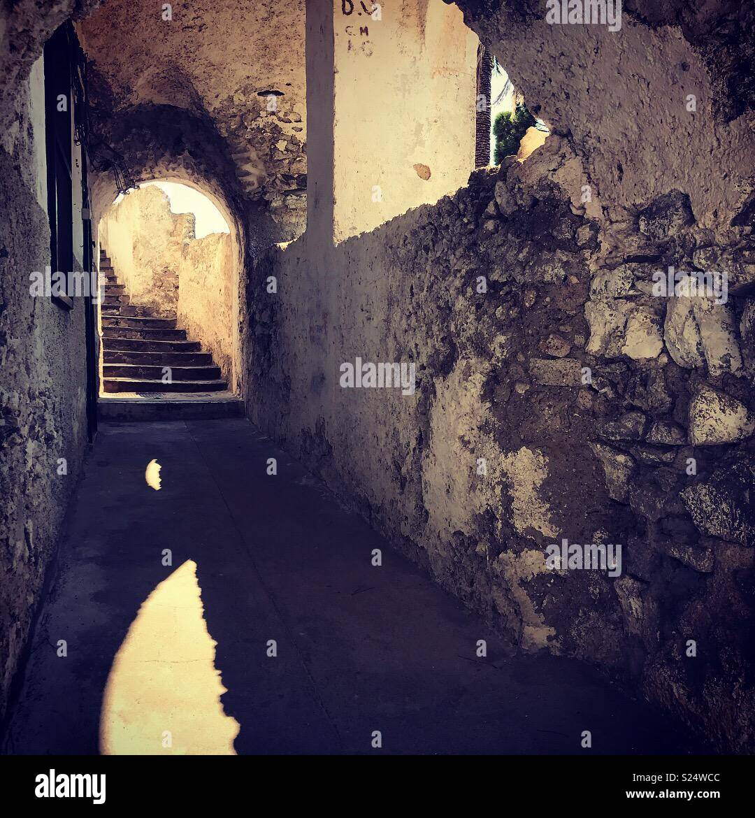 Percorso di Cementerio / Amalfi Amalfi cimitero Foto Stock