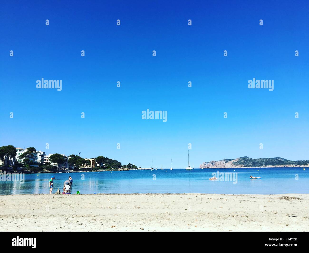 Santa Ponça beach, Mallorca Foto Stock