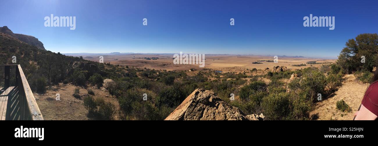 Panorama nelle zone rurali del Sud Africa Foto Stock