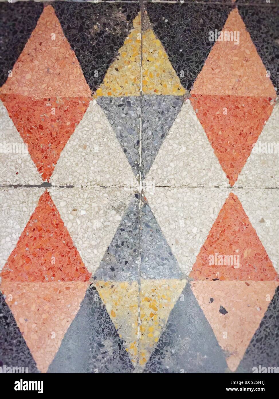 Modellato piastrelle antiche. Abstract shot Foto Stock