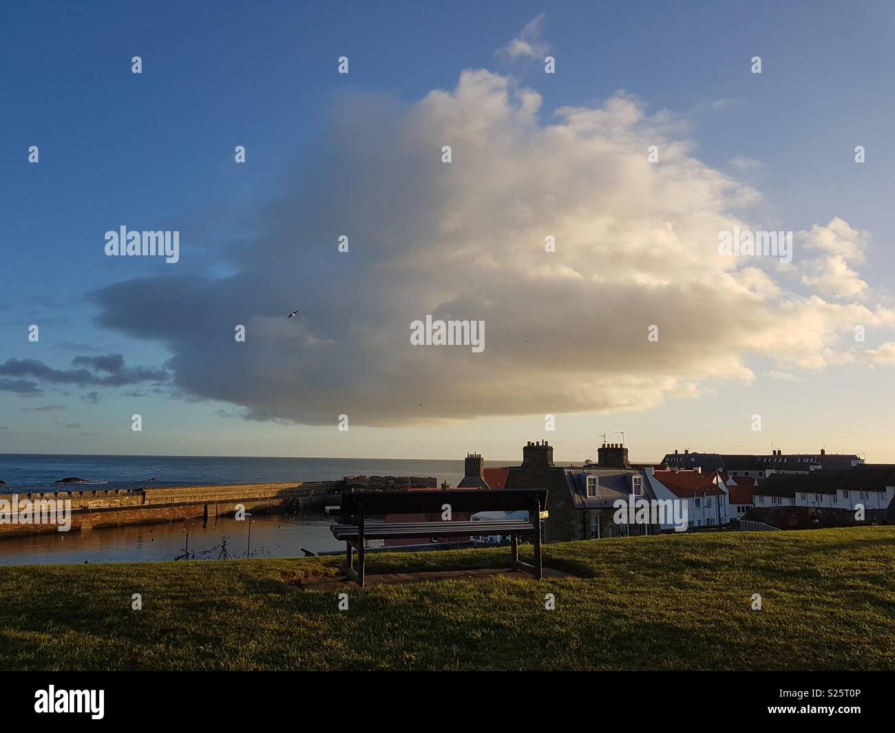 Dunbar harbor cloud Foto Stock