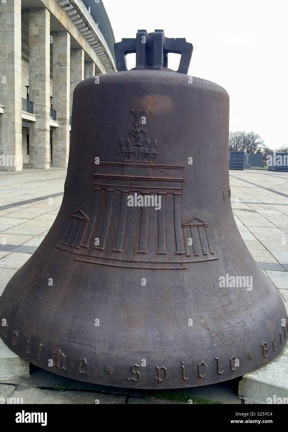 Lo stadio olimpico di Berlino a campana - Immagine stock catturata con smartphone