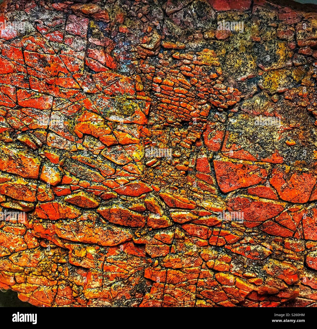 Pneumatico via pietra di diaspro closeup - Immagine stock catturata con smartphone