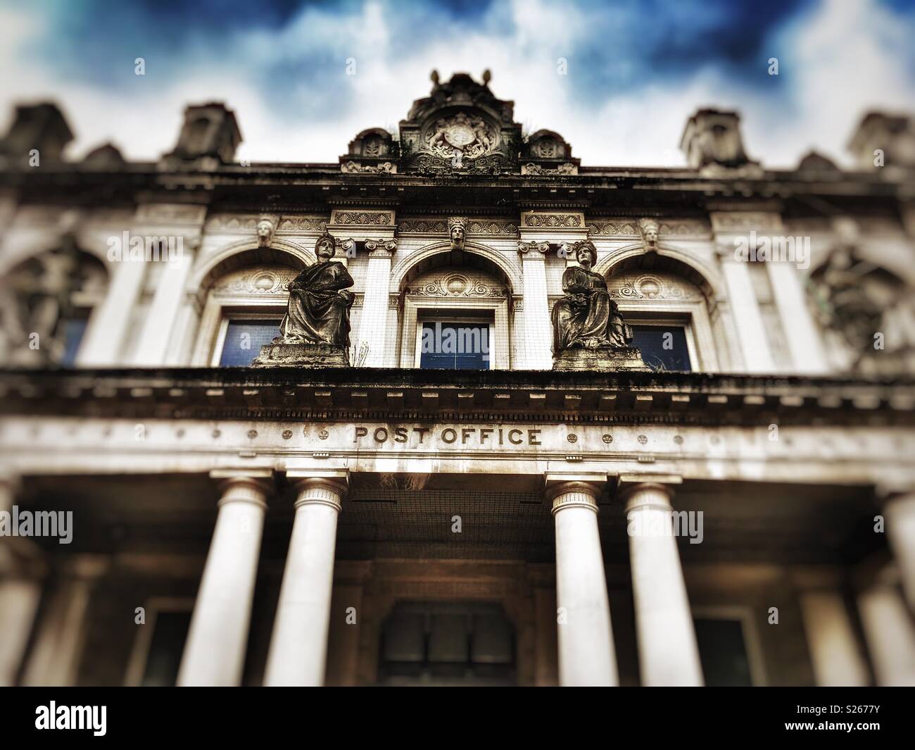 Il vecchio edificio dell'ufficio postale, Cornhill Ipswich, Suffolk, Inghilterra. Foto Stock