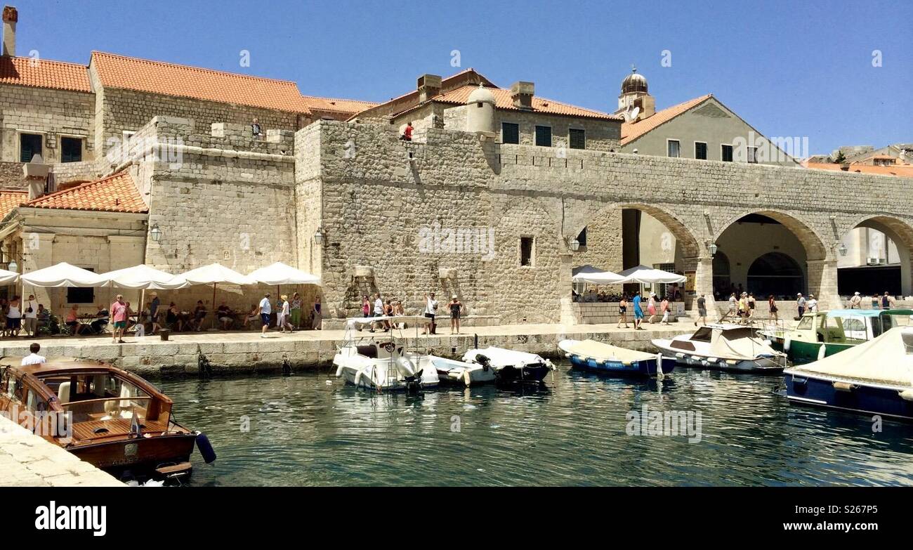 Dubrovnik città murata Croazia - Immagine stock catturata con smartphone
