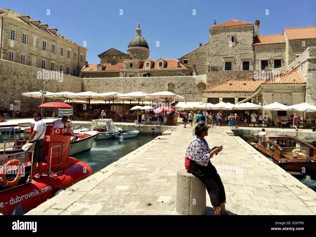 Dubrovnik Croazia - Immagine stock catturata con smartphone