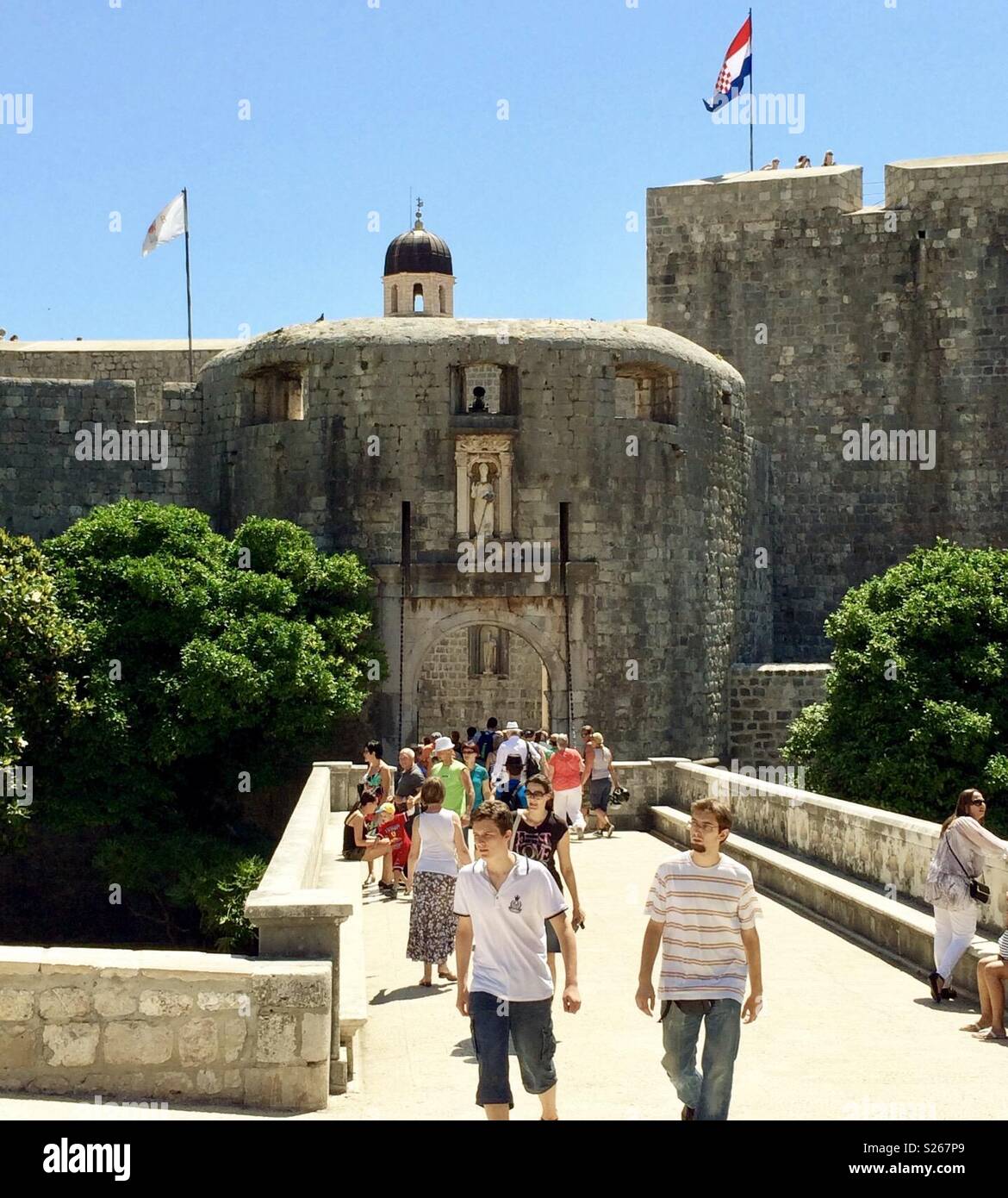 Dubrovnik Croazia - Immagine stock catturata con smartphone