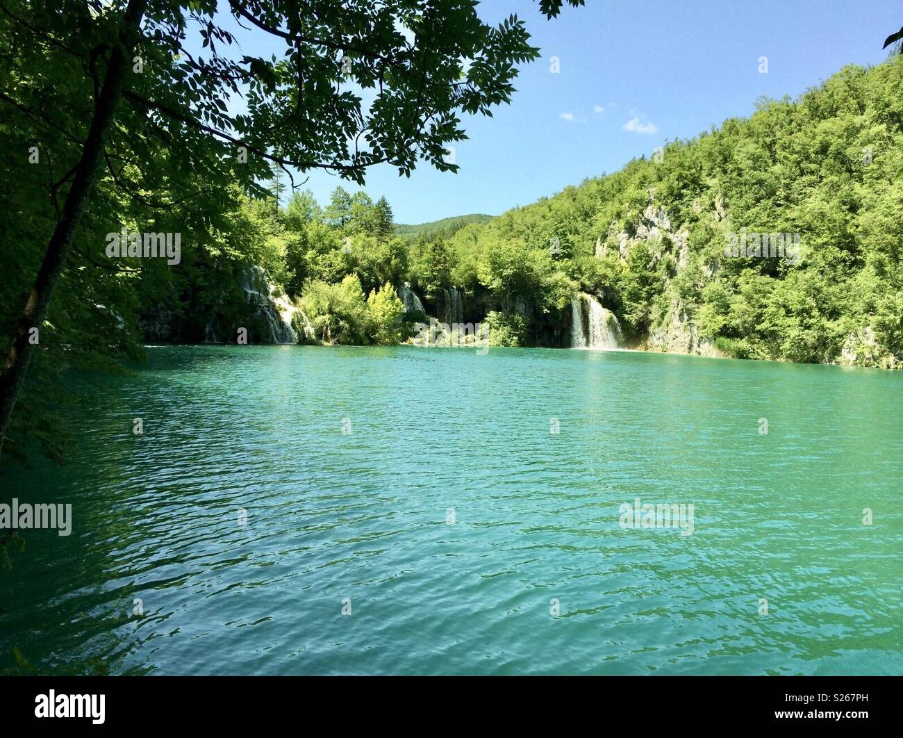 Laghi di Plitvice - Immagine stock catturata con smartphone