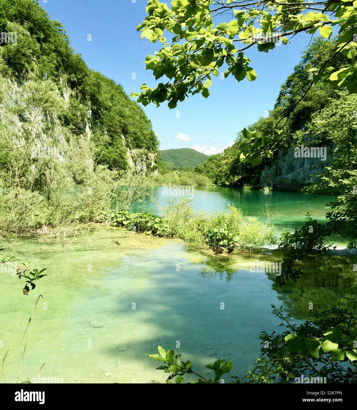 Laghi di Plitvice - Immagine stock catturata con smartphone