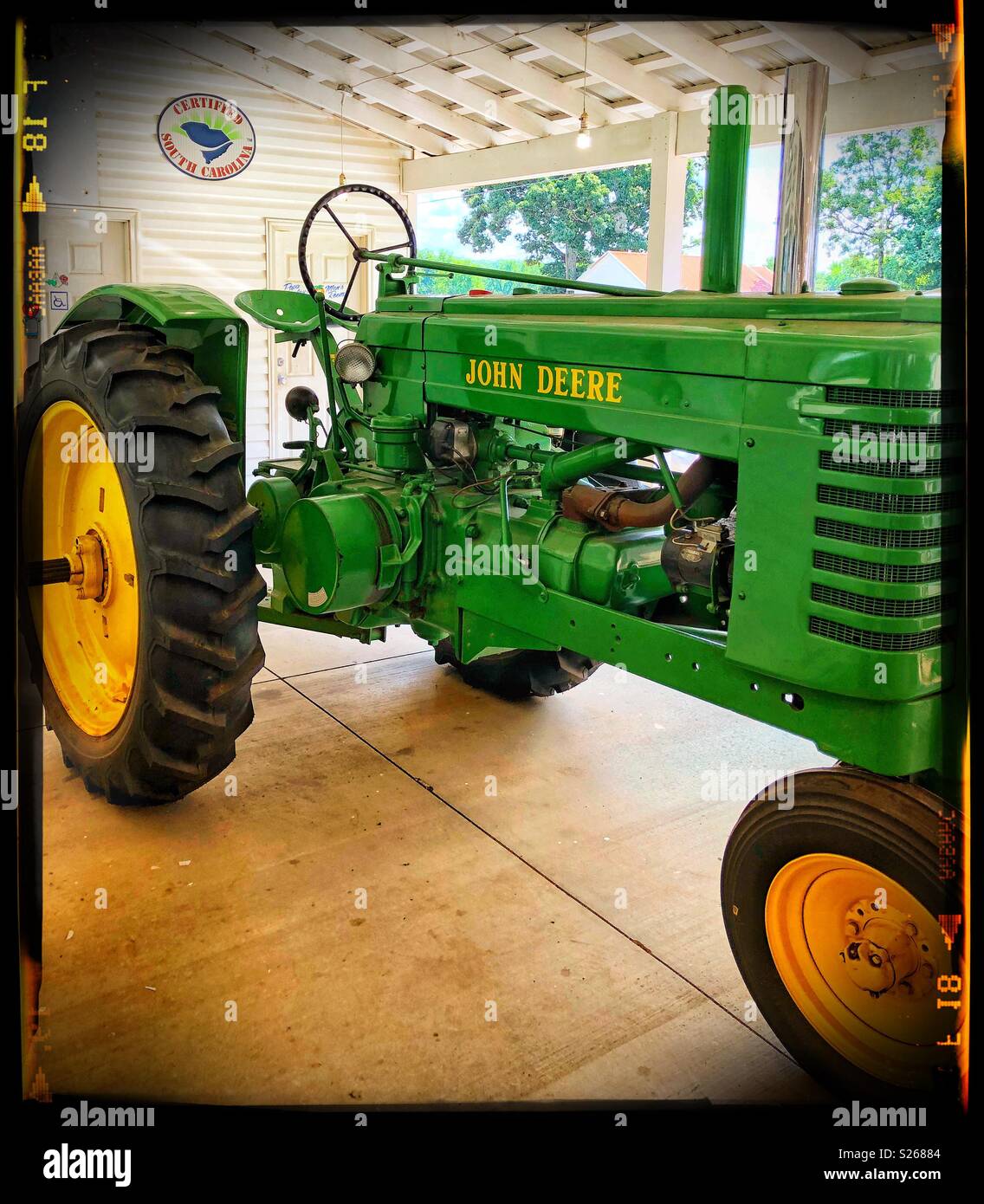 Trattore John Deere Foto Stock