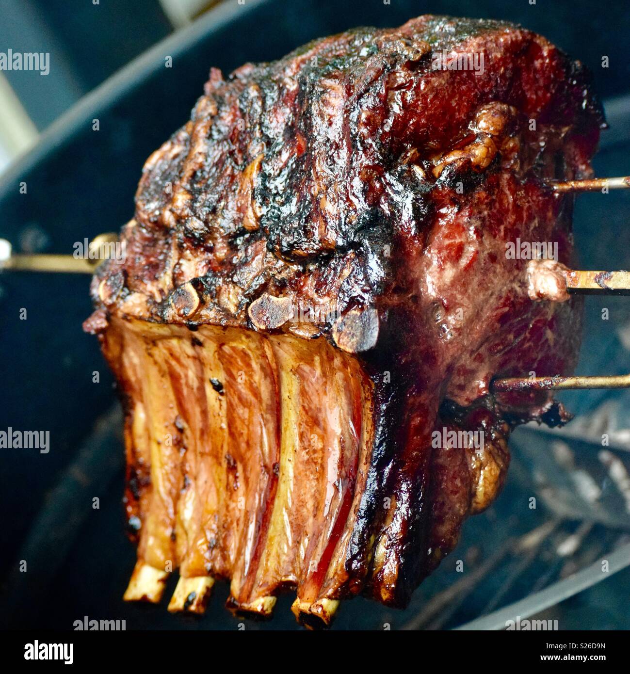 La cottura di nervature - Immagine stock catturata con smartphone