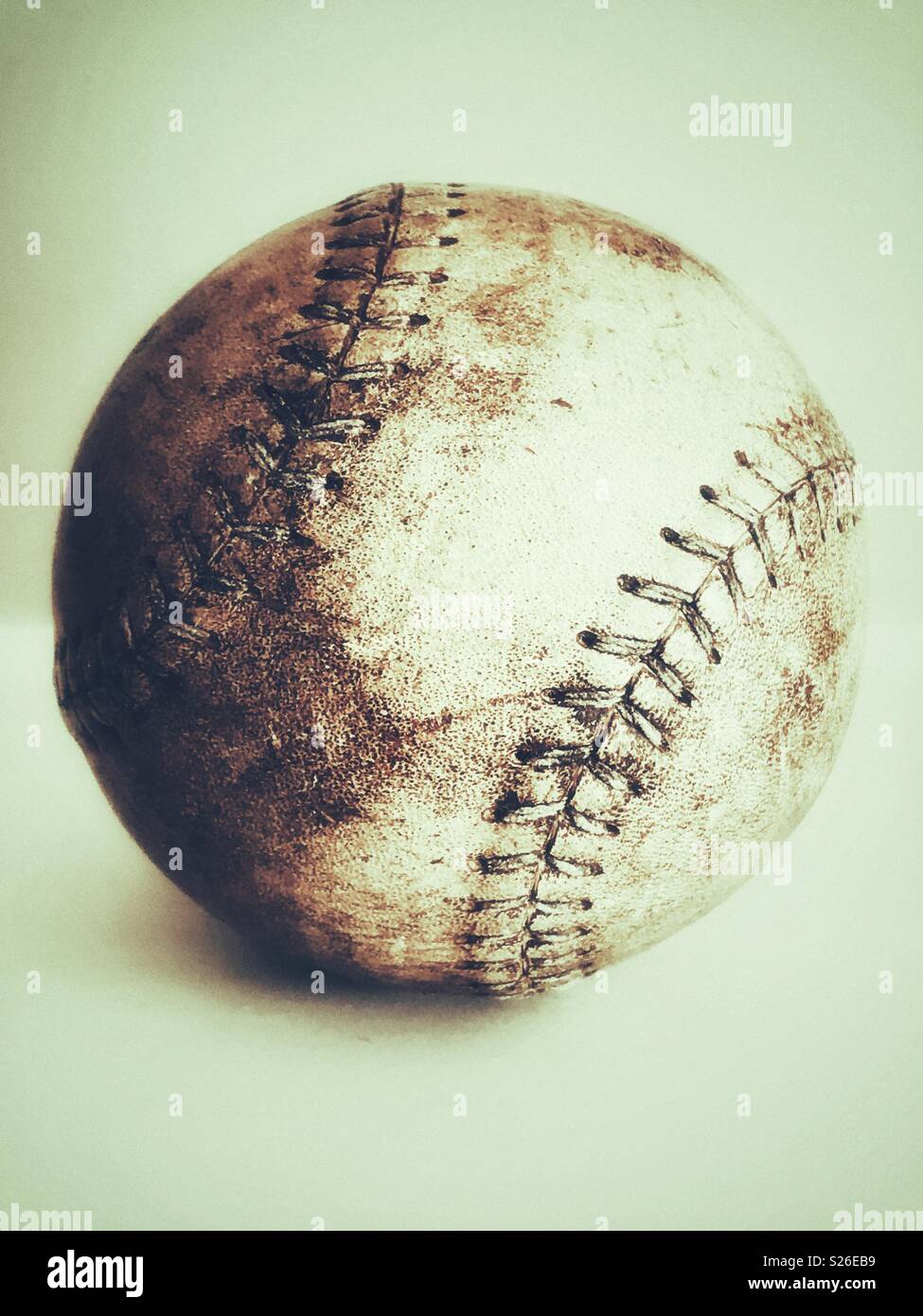 Un grande softball - Immagine stock catturata con smartphone