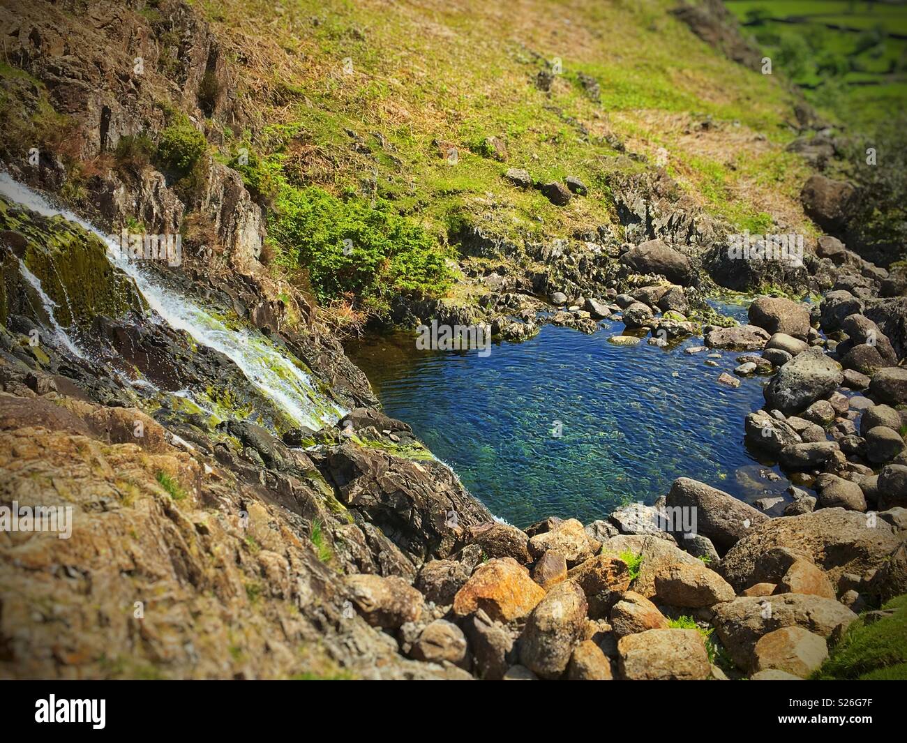 Latte acido Ghyll Easedale Cumbria Inghilterra England Regno Unito Foto Stock