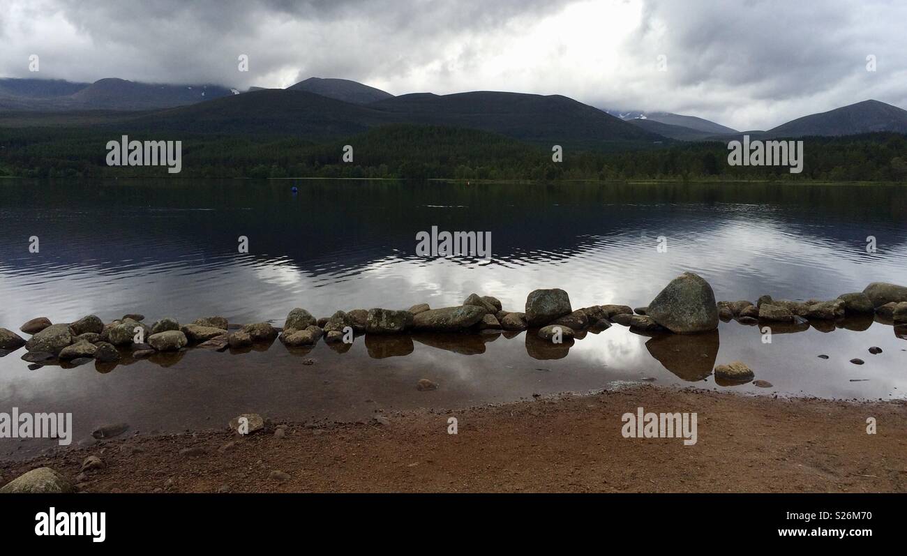 Loch Morlich Aviemore Foto Stock