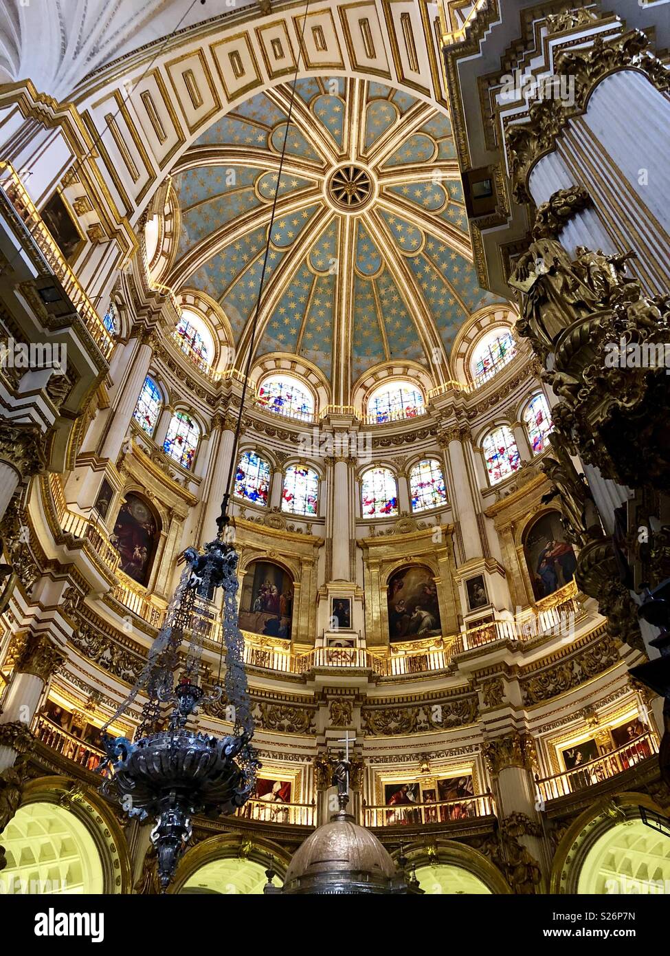 La cupola della cattedrale di Granada, Spagna. Foto Stock