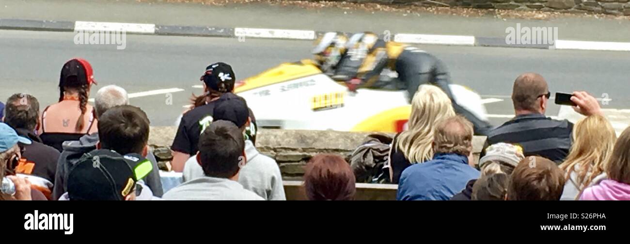 Side car Isle of Man tt 2016 Foto Stock