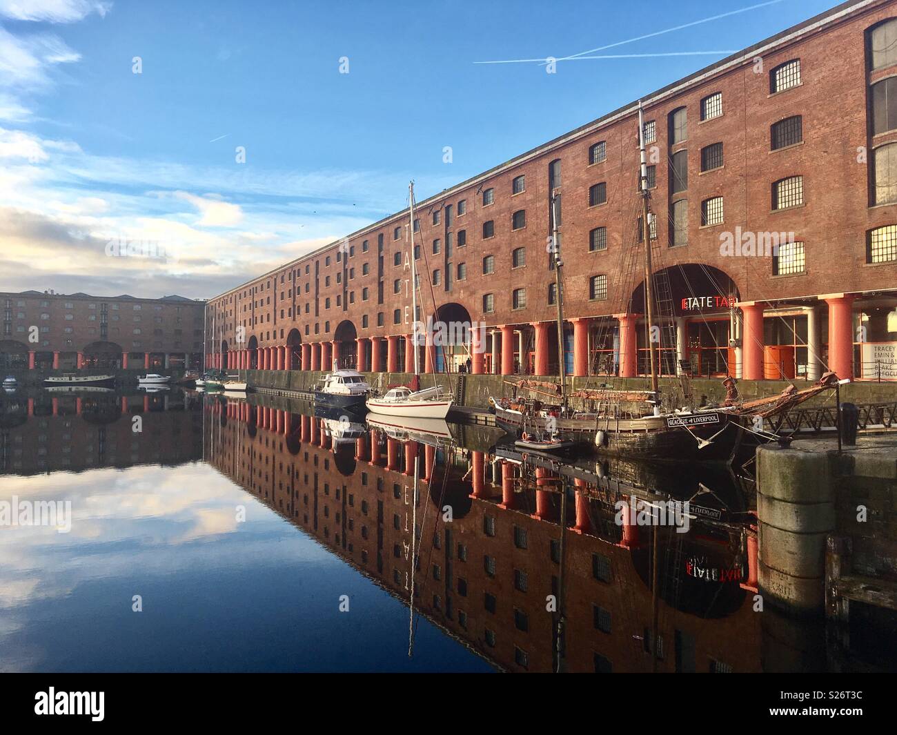 Albert Dock Liverpool - Immagine stock catturata con smartphone
