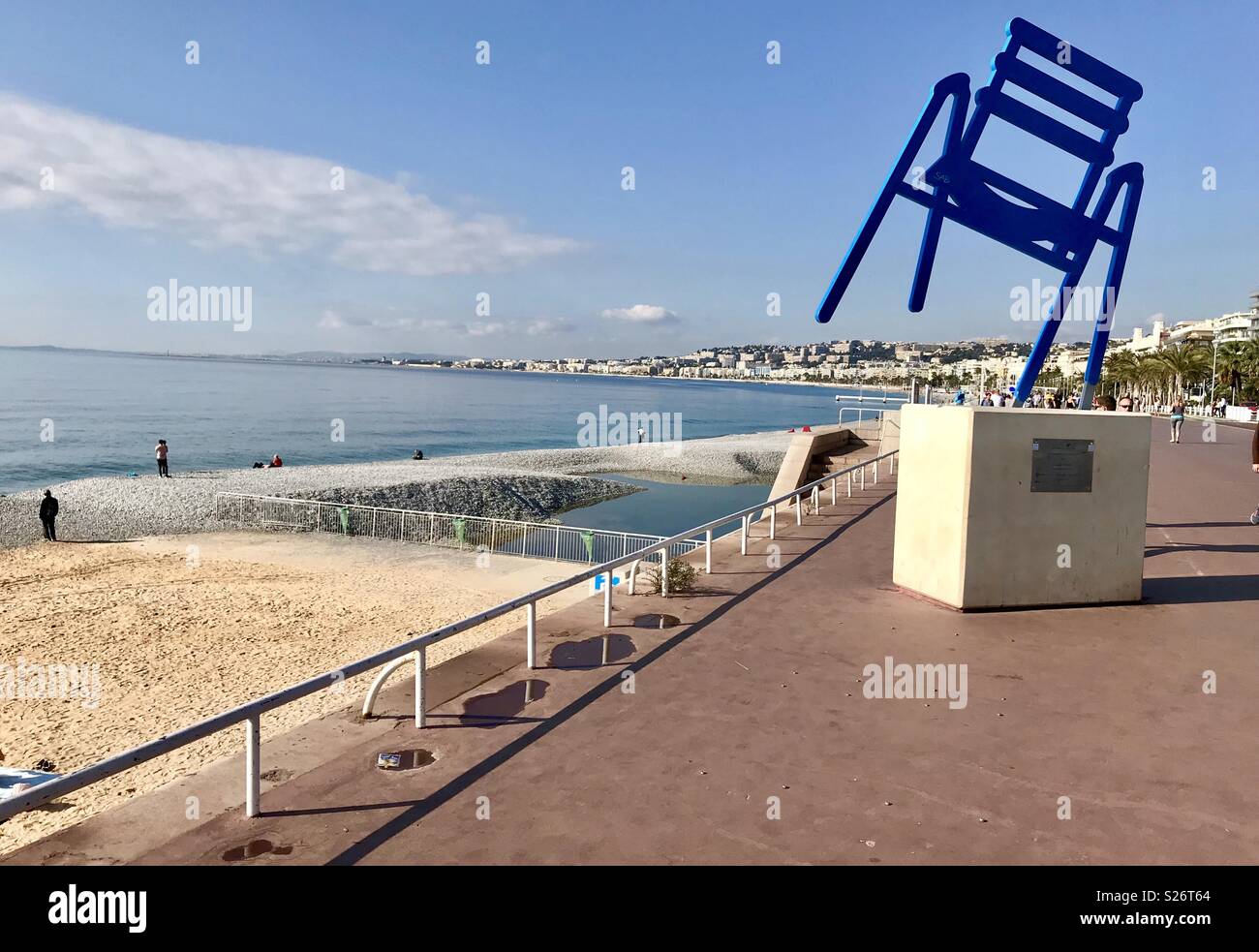 Nizza. Promenade des Anglais Foto Stock