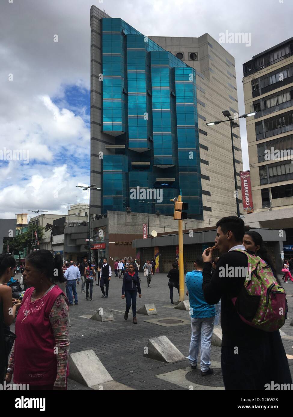 Sabana Grande Caracas architettura 2018 Vicente Quintero. Torre Centrum Foto Stock