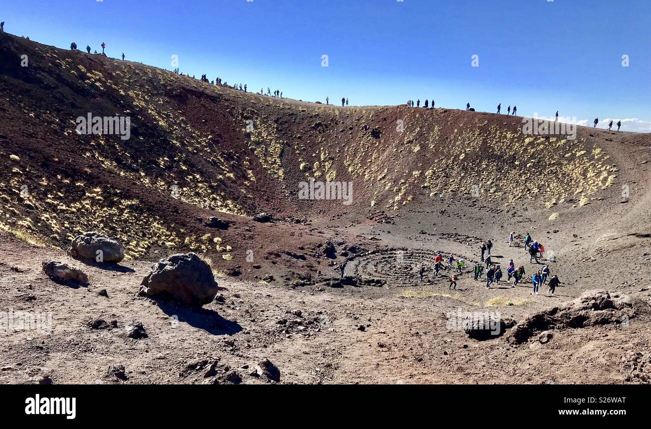 Monte etna Foto Stock