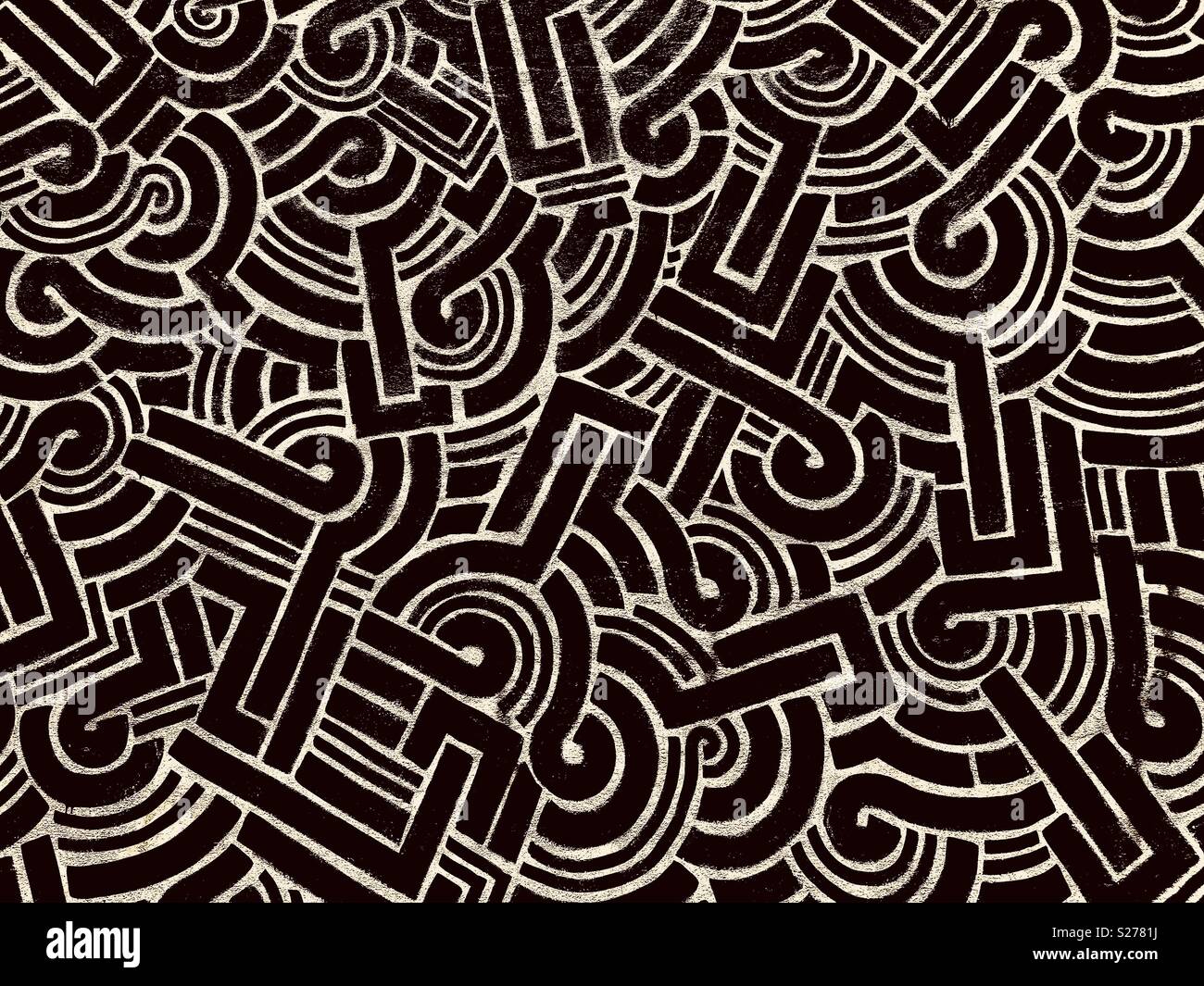 Labirinto pattern Foto Stock