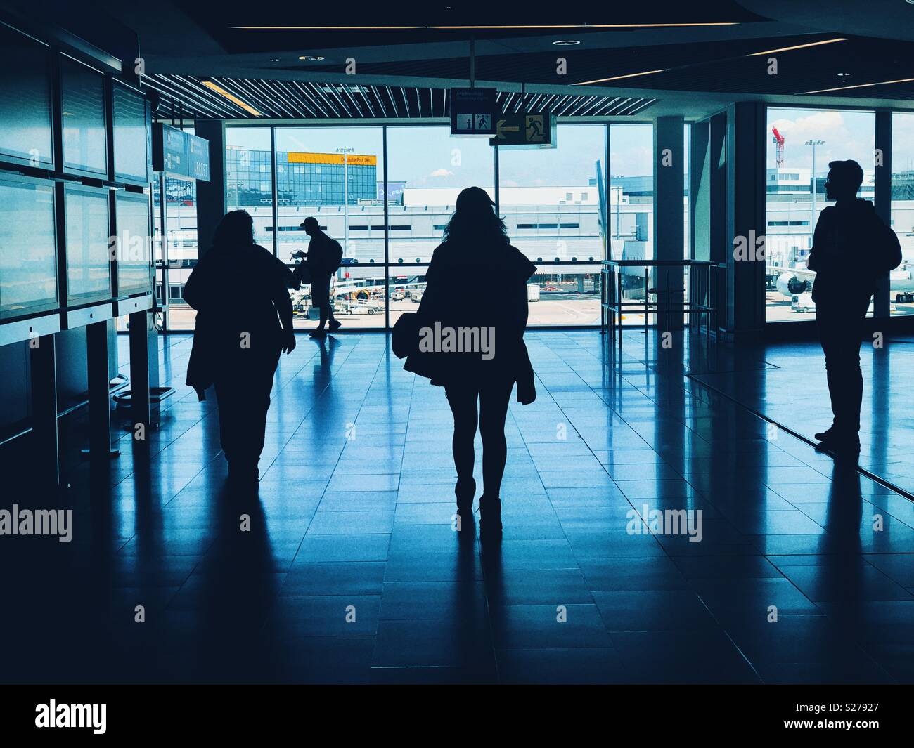 L'aeroporto internazionale di Francoforte Foto Stock
