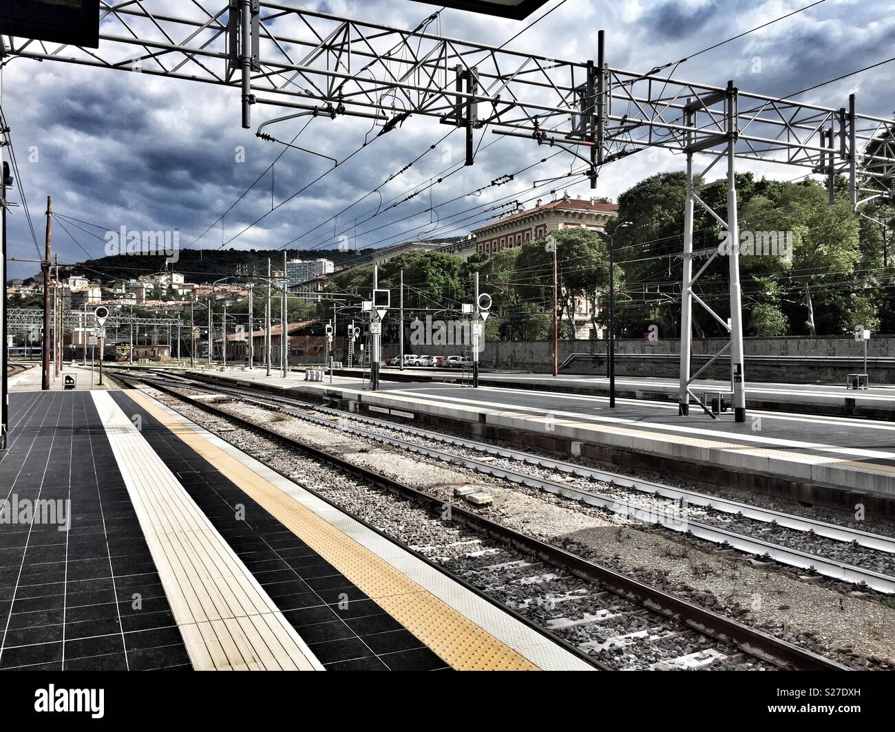 Trieste Centrale Stazione ferroviaria, Italia. Foto Stock