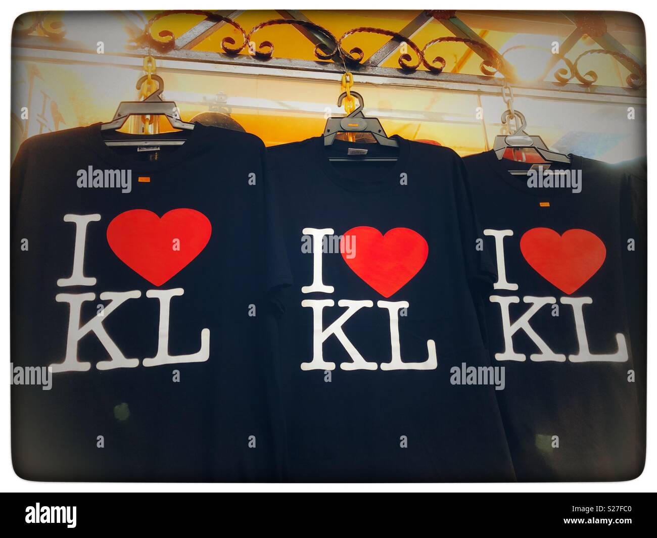 Io amo Kuala Lumpur t-shirts. Foto Stock