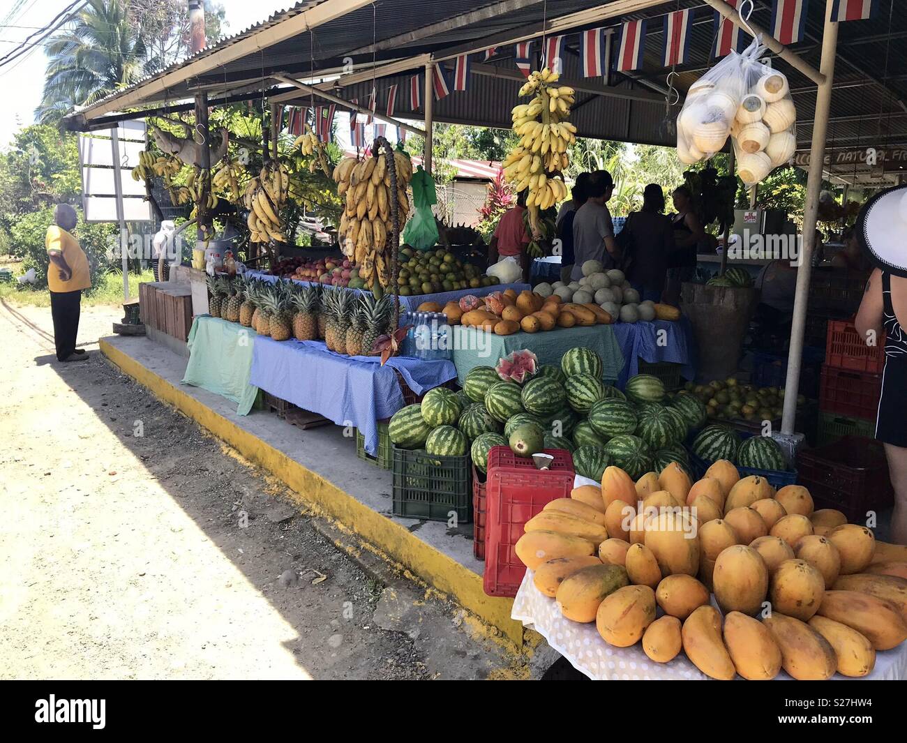 Mercato della frutta. Limon. Costa Rica Foto Stock