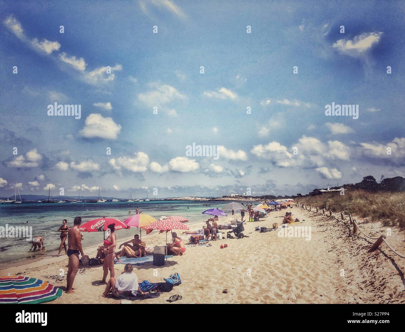 Spiaggia di Formentera Foto Stock