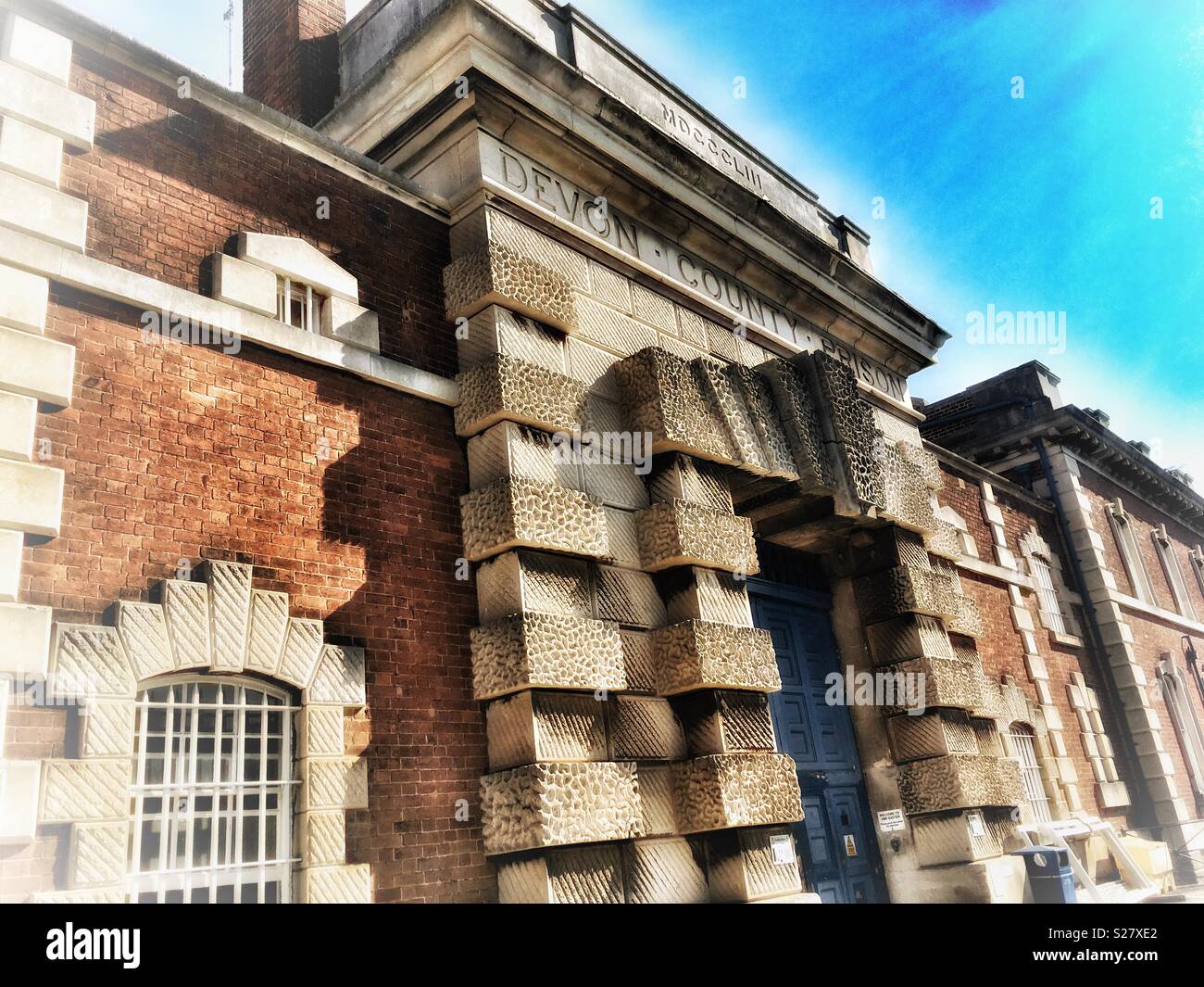 La contea di Devon carcere in Exeter Foto Stock