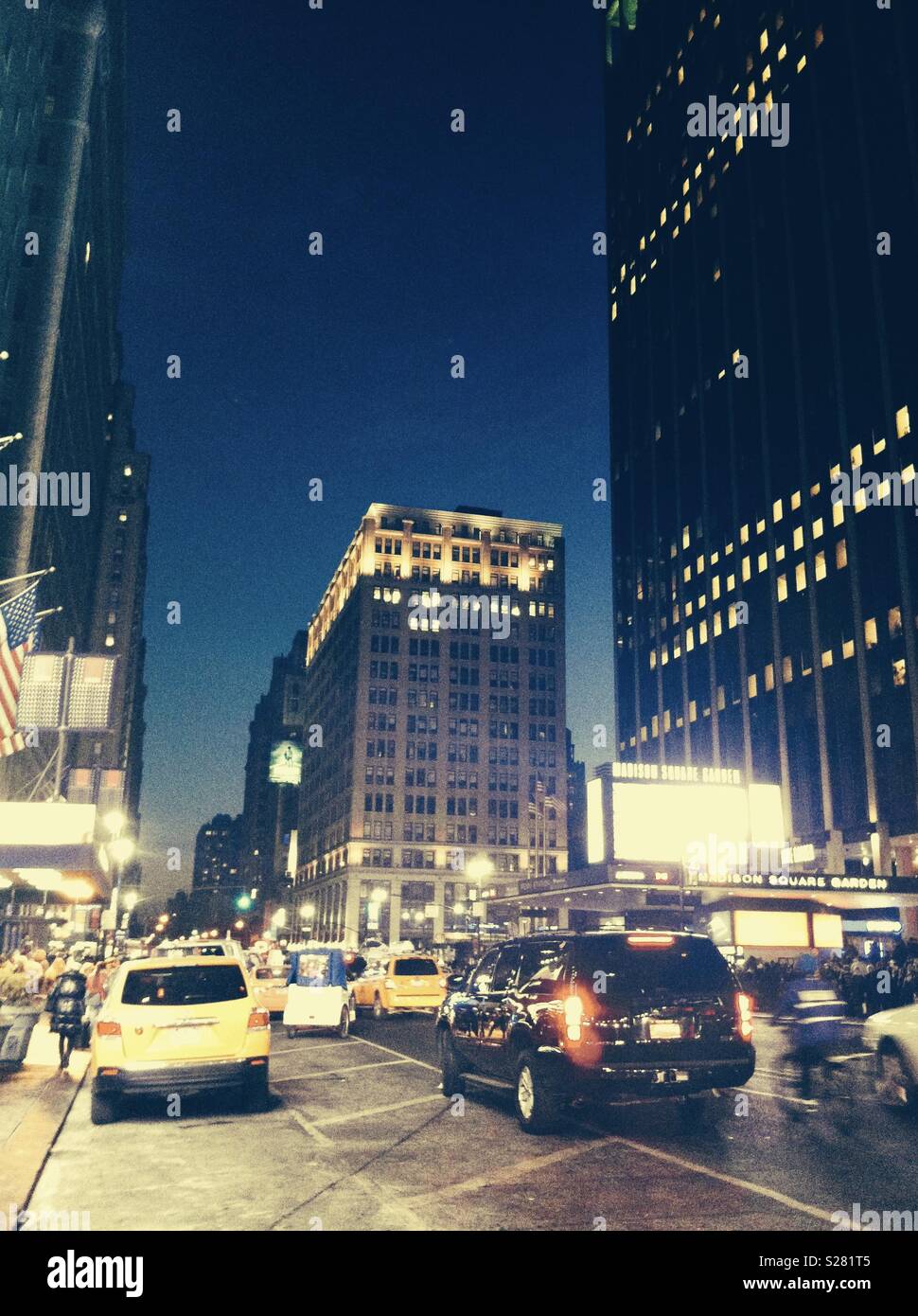 Il Madison Square Garden di New York - Immagine stock catturata con smartphone